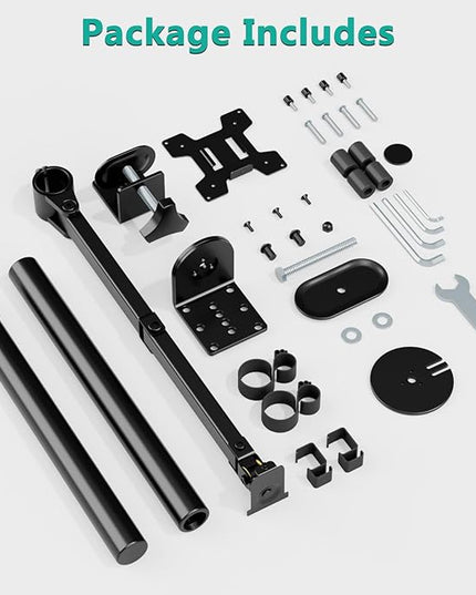 WALI Monitor Arm Mount for Desk, Single Extra Tall Computer Desk Mount, Monitor Bracket Mount Stand Single, up to 32 inch, 22 lbs (M001XL), Black