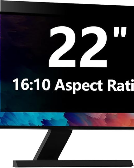 Computer Privacy Screen Protector 22 Inch with Hp Dell Acer Asus Samsung LG and More, Removable Security Shield Filter for 16:10 Aspect Ratio Monitor Like ViewSonic Sceptre AOC Koorui BenQ(22" Diagonal 16:10 1 Pack)