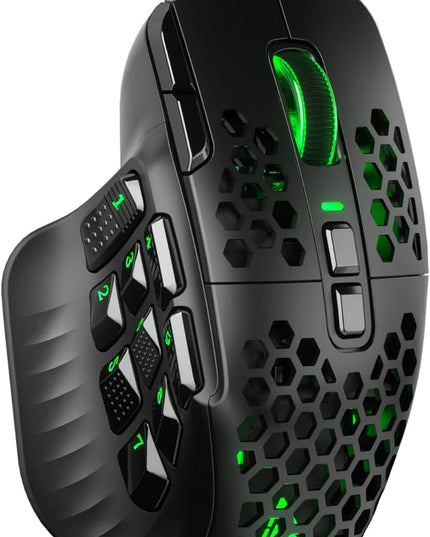 SOLAKAKA SM809 Gaming Mouse for MMO,24000 DPI,16 Programmable,RGB PC Gaming Mice,Black
