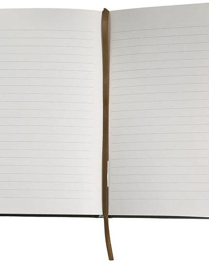 Sweet Water Decor Cute Motivational Lined Composition Notebook for Women, 100 Ruled Pages for Writing, Diary with Fabric Inspirational Olive Cover (Go For It)