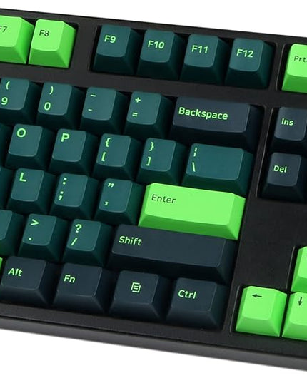 GTSP 166 Double Shot PBT Keycaps Keys Cherry Profile Night Runner for Cherry MX Switch Keyboards Mechanical(Sound Wave)