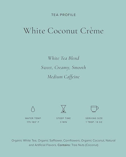 Art of Tea | White Coconut Crème 1.5oz | Artisan Loose Leaf Tea Tin