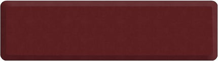 GelPro Anti Fatigue Nonslip Mat: Hard Floor Utility Mats for Garage, Patio and Kitchen - 20" x 72" x .5" - Leather Grain Cranberry
