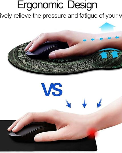 Ergonomic Mouse Pad with Wrist Support,Mouse Pad with Wrist Rest,Relieve Wrist Pain Mousepad Non-Slip Rubber Base,Mouse Pads for Desk,Computers,Laptop,Office,Home,Accessories Rug