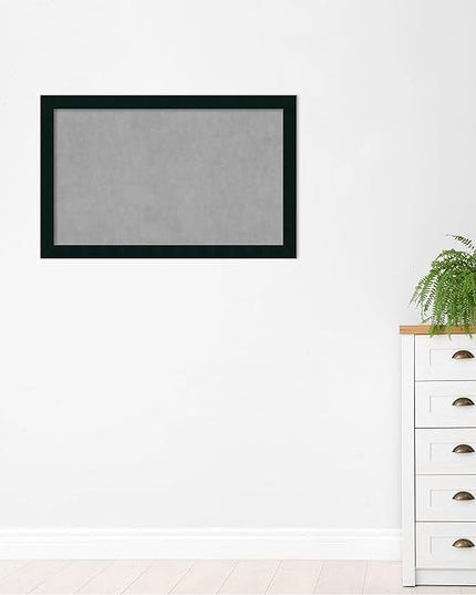 Amanti Art Black Framed Magnetic Board 28x44 Large Vision Board for use with Magnets, 100% Metal Sheet to Display Items as Office Decor or for Home Organization in mudroom, Kitchen or Kids Room