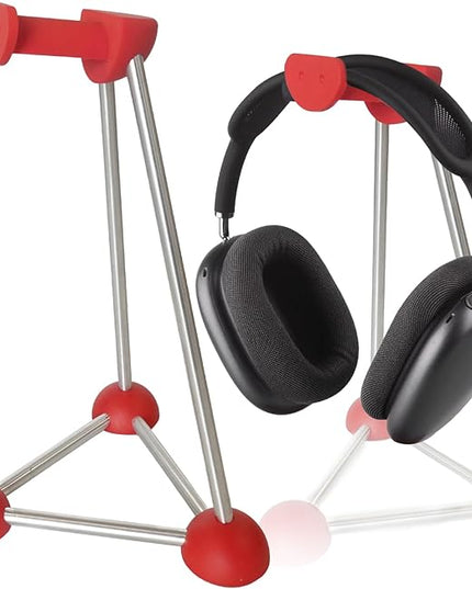 Headphone Stand, Desktop Headset Holder, Desk Earphone Stand, Gaming Headsets, for SteelSeries/Logitech/HyperX/Sony/Beats/Sennheiser/Anker/Xbox, and All Headphones. (red)