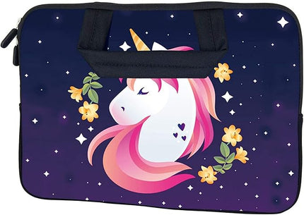 AMARY Chromebook Case 11.6" 12" inch Laptop Handle Bag Neoprene Notebook Carrying Pouch Ultrabook Case Tablet Cover Fit Apple MacBook Air HP DELL Lenovo Asus Samsung (Unicorn)