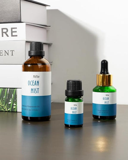 Ocean Mist Fragrance Oil, MitFlor Single Scented Oil, Large Size Premium Grade Fragrance Oil for Soap & Candle Making, Fresh Summer Essential Oils for Diffuser, Home Fragrance, 30ml
