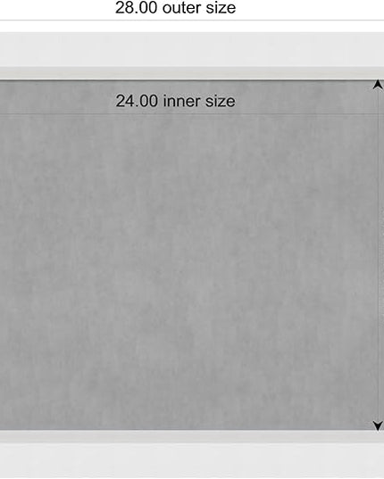 Amanti Art White Framed Magnetic Board 22x28 Medium Vision Board for use with Magnets, 100% Metal Sheet to Display Items as Office Decor or for Home Organization in mudroom, Kitchen or Kids Room