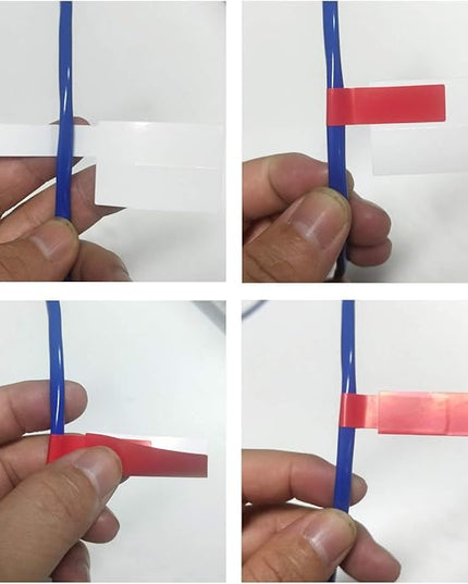 300 Tear Resistant Pcs Colorful Waterproof Cable Labels, Self Adhesive and Printable - 10 Sheets (300 Labels), 10 Assorted Colors