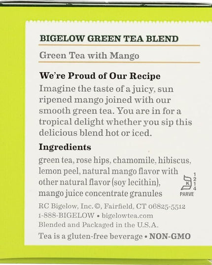 Bigelow Tea Grn Mango, 20 Bg