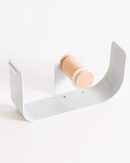 U Brands 3549A04-24 Metal Tape Dispenser, Desktop Accessory, Arc Collection, 1” Core, Grey