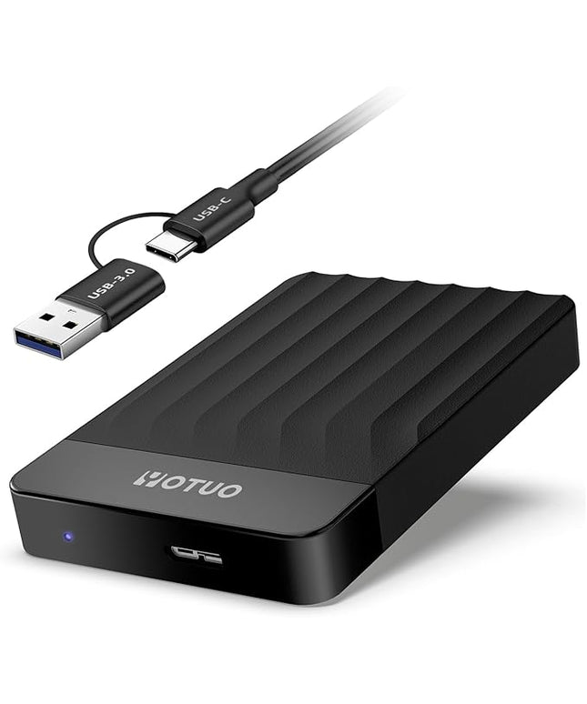 Portable External Hard Drive Storage Expansion Mobile HDD USB 3.0 USB-C for PC, Mac, Desktop, Laptop, PS4, Xbox One X/S, Xbox 360, Office & Game (Black, 1TB)