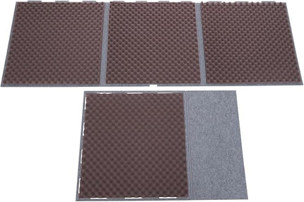 Desktop Soundproof Cover, Portable Vocal Recording Booth Isolation Booth Small Music Recording Studio Vocal Sound Absorbing Shield Sound Proof Foam Panels for Offices,Home,Recording Studios (Purple)