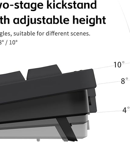 nuphy Node75 Wireless Mechanical Keyboard, 75% Hot Swappable Custom Low Profile Keyboard, 84 Keys Computer Gaming Keyboards, Supports Touch Gestures, PBT Keycaps, RGB Backlit, Bluetooth/2.4GHz/USB-C