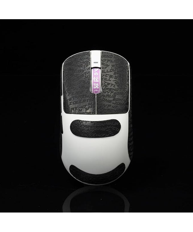 Gamer Mouse Grip Tape Sticker for VGN Dragonfly R1 Pro MAX VXE Non Slip Suck Sweat Pre Cut Easy Install CS Letter Black