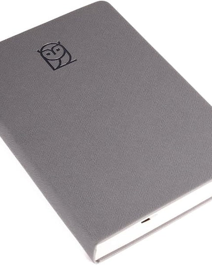 Undated Daily Planner – 6-Month A5 Productivity Organizer with Full Page Per Day, Hourly Schedule, Goal Setting, Habit Tracker, Weekly & Monthly Pages – Hardcover Time Management Notebook (Gray)