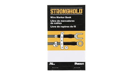 Panduit PCMB-5 Pre-Printed Wire Marker Book, Vinyl Cloth, .22 by 1.38-Inch L, A, B, C Legends Only