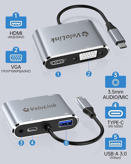 USB C Hub MultiPort Adapter