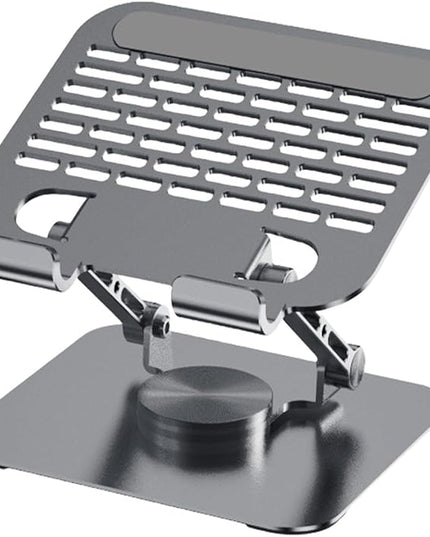 Portable Aluminum Tablet Stand 360°Adjustable Nonslip Holder for Most Phones Tablets & Laptops Ergonomic Rotating Tablets Stand