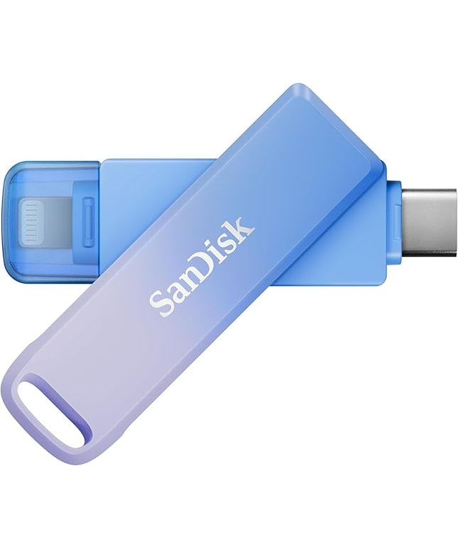 SanDisk 256GB Creator Phone Drive - for iPhone, iPad, Laptop & Mac - Includes USB Type-C and Lightning Connectors - Automatic Backup, 3 Months of Adobe Lightroom Included - SDIXD0N-256G-GN6TP
