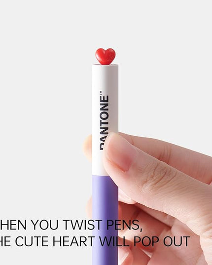 Kaco FIRST Gel Pens 2 Pieces with Black Ink, 0.5 mm Fine Point, Smooth Writing Experience, Aesthetic Cute Stationery for Journaling, Note Taking Pens (2000 Cerulean)