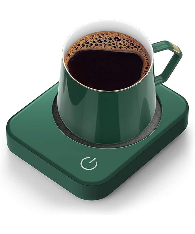 ANBANGLIN Coffee Mug Warmer, Smart Cup Warmer for Desk, 3 Temperature Control & Auto Shut Off, Electric Cup Warmer for Heating Milk,Tea,Beverage,Candle (Green-No Mug)