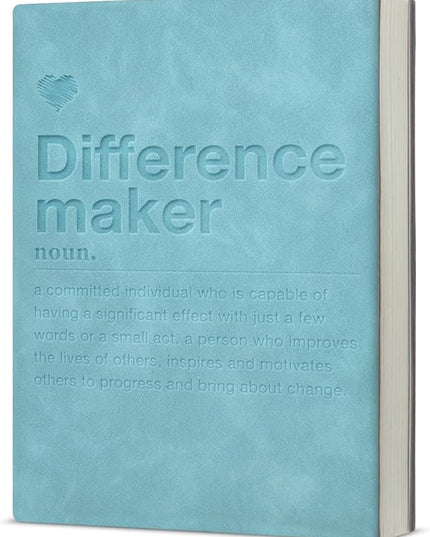 Difference Maker Leather Journal Notebook Thank You Gifts for Coworkers Boss Mentor Leader Teacher