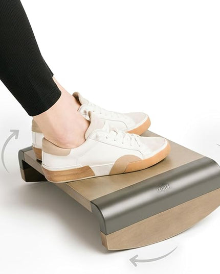 Tiel Ergonomic Foot Rest for Under Desk at Work, Rocking Footrest with Comfort Support, Office Foot Stool for Desk Chair, Leg Rest Stand for Home and Remote Office