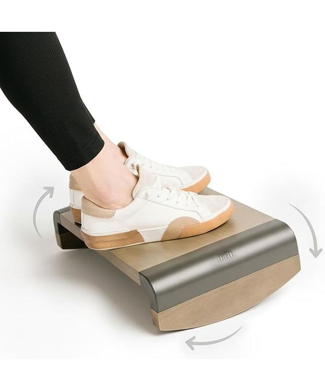 Tiel Ergonomic Foot Rest for Under Desk at Work, Rocking Footrest with Comfort Support, Office Foot Stool for Desk Chair, Leg Rest Stand for Home and Remote Office