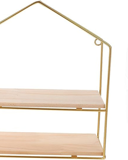 Unomor Metal Wall Mounted Storage Rack Iron Wall Shelf Scandinavian Style Home Organization