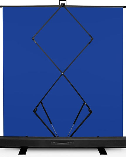 KHOMO Gear 62-Inch Blue Screen Backdrop – Collapsible & Portable Chromakey Background for Streaming, Video Calls, Photography, Zoom & Gaming – Wrinkle-Resistant, High-Density Fabric, Easy Setup