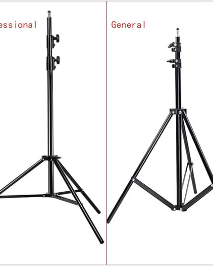 NEEWER PRO 9feet/260cm Spring Loaded Heavy Duty Photography Photo Studio Light Stands with 1/4" Screw & 5/8 Stud for Video, Portrait and Photography Lighting (2 Packs)
