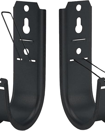 50 Pack 2-Inch Galvanized Steel Cable Support J-Hooks with Retainer Clips - Heavy Duty Wall Mount Cable Management Hooks for Structured Cabling & Organization