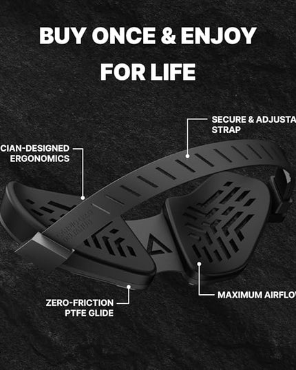 DELTAHUB Carpio G2.0 - Advanced Ergonomic Right-Handed Gaming Wrist Rest for Mouse - Superior Support for Serious Gamers - Anti-Fatigue, Smooth Glide (Small, Right, Black)
