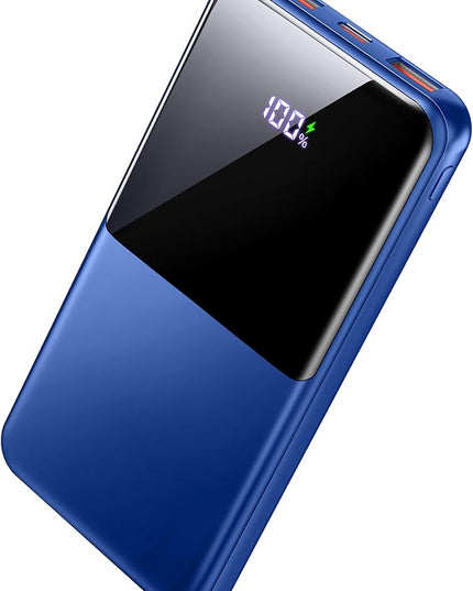 Portable Charger Power Bank, 10000mAh Mini Portable Battery Fast Charging Battery Pack Travel Essentials, PD 3.0 QC 4.0 External Phone Powerbank for iPhone Android Samsung and USB/USB-C Devices