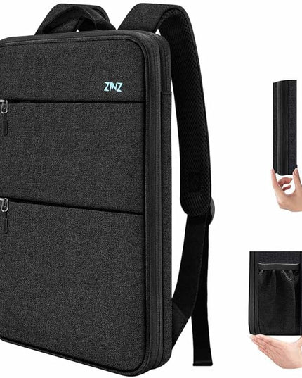ZINZ Slim & Expandable Laptop Backpack 15 15.6 16 Inch Sleeve, Spill-Resistant Notebooks Bag Case for Most 14-16 Inch MacBooks Surface-Books Dell HP Lenovo Asus Computers,B04K01