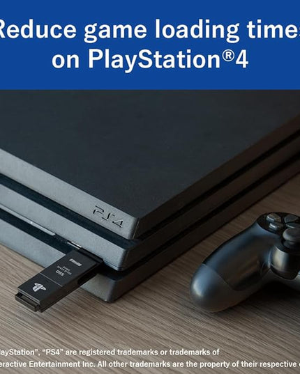 BUFFALO External SSD 2.0TB - Officially Licensed Product - Compatible with PS5 Consoles / PS4 Consoles - USB3.2 Gen2 Type A Compact Stick SSD-SAO2.0U3B