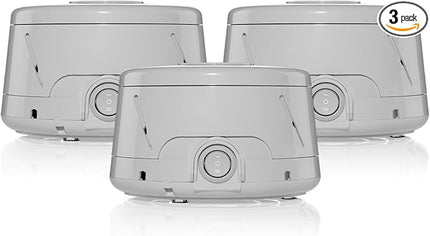 Yogasleep Dohm Classic (Gray 3 Pack) The Original White Noise Machine, Soothing Natural Sound From A Real Fan, Noise Cancelling For Office Privacy, Travel & Meditation, Sleep Therapy For Adults & Baby