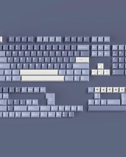 Sumgsn 163 Keys Doubleshot Keycaps Set Cherry Profile Fishing Key caps with 7u Spacebar Fit for 61/64/87/104/108 Cherry Mx Switches Alice Keyboard Mechanical Keyboards