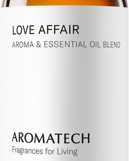 AromaTech Love Affair Aroma Essential Oil Blend: Luxury Hotel Inspired Aromatherapy with Jasmine, Saffron, Cedar & Amber for Ultrasonic Diffusers & Nebulizers - 16 fl oz, 500 mL