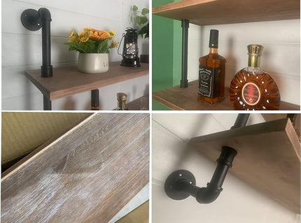 Industrial Pipe Shelving Bathroom Shelves Over Toilet 24 Inch,Rustic Wall Shelves,Industrial Floating Shelves for Wall Pipe Shelf Farmhouse Shelf for Kitchen