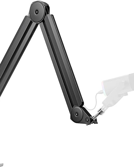 InnoGear Mic Boom Arm Microphone Stand Cable Management for Blue Yeti FIFINE AM8 K669B HyperX QuadCast S SoloCast AT2020 Shure SM7B MV7 and Other Microphone