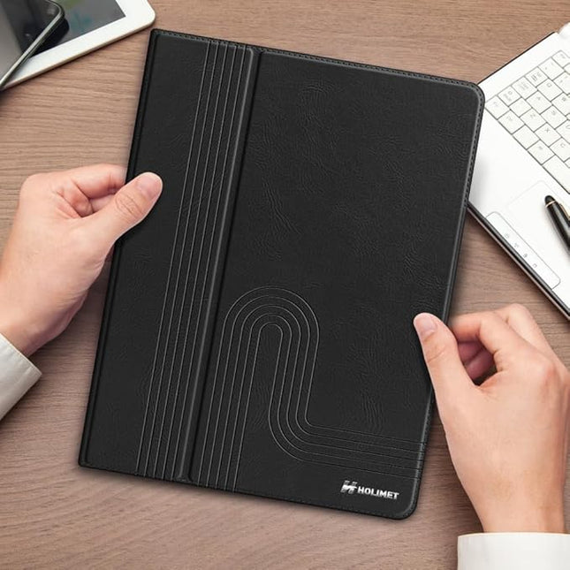 H HOLIMET Case for iPad Air 11" M3 (2025)/ M2 (2024)/ iPad Air 4th & 5th Generation10.9 Inch 2022/2020 Soft Back Shockproof Protective Cover with Pencil Holder Vegan Leather Auto Sleep/Wake