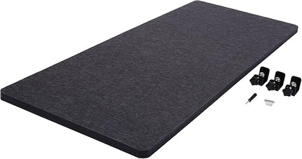Polyester Desk Dividers, Soundproof Room Divider Office Furniture Partitions, Privacy Desk Panel with Clamps & Screwdriver, Stand Up Freestanding Desk Privacy Panel for Office Classroom(59.1" x23.8")