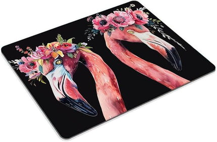 Square Mouse Pad Flamingo-3,Gaming Mouse Pads for Desk,Soft Computer Waterproof Non-Slip Mouse Mat