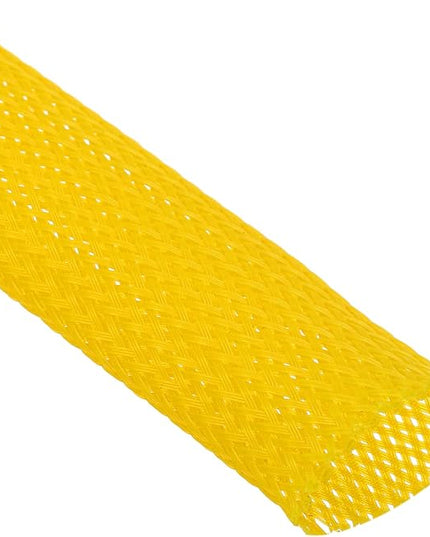 uxcell Expandable Sleeving,1 3/16-inch 10ft Cable Sleeve, Yellow