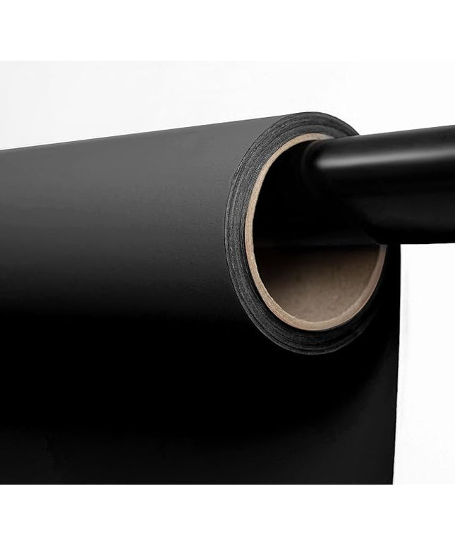 Kate Seamless Paper Backdrop Black Seamless Backdrop Paper Rolls (53''x32.8' Jet)