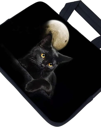 AMARY 11.6" 12" inch Laptop Handle Bag Neoprene Notebook Carrying Pouch Chromebook Sleeve Ultrabook Case Tablet Cover Fit Apple MacBook Air HP DELL Lenovo Asus Samsung(Cat)