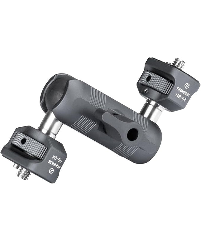 FANAUE Mini Articulating Arm Mount Camera Accessories Compatible with 1/4"-20 to 1/4"-20 Connectors (with Locating Pins) Aluminum-Built Arm Offers Flexibility Connectors
